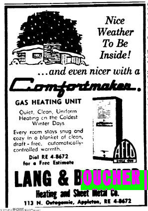 January 1962 Appleton  Newspaper