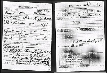 1918 Draft Registration