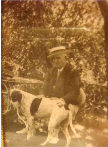 Glenn W. Martens with his  dog.