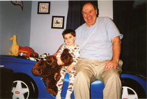 Grampa, Jake and Boog on Jake's Car Bed