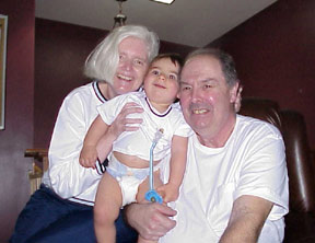 4/10/05:  I love it when Gramma and Grampa visit