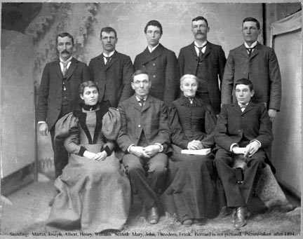 John and Theodora Martens  Family 1904