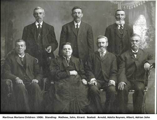 Martinus Martens' Family 1906