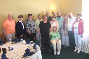 Ursula with her children and spouses at her 95th birthday celebration