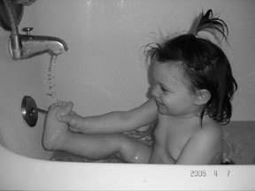 Ashlynn Enjoying her Bath