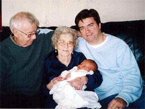 Jack,Irene holding Sean,  and Patrick McGaughey