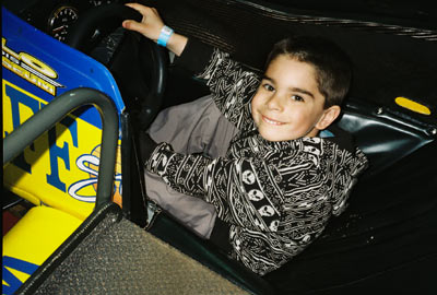 Jake Driving the Andredi Car