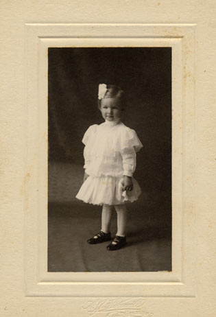 Winnie as a child.  Photo from Donna Price